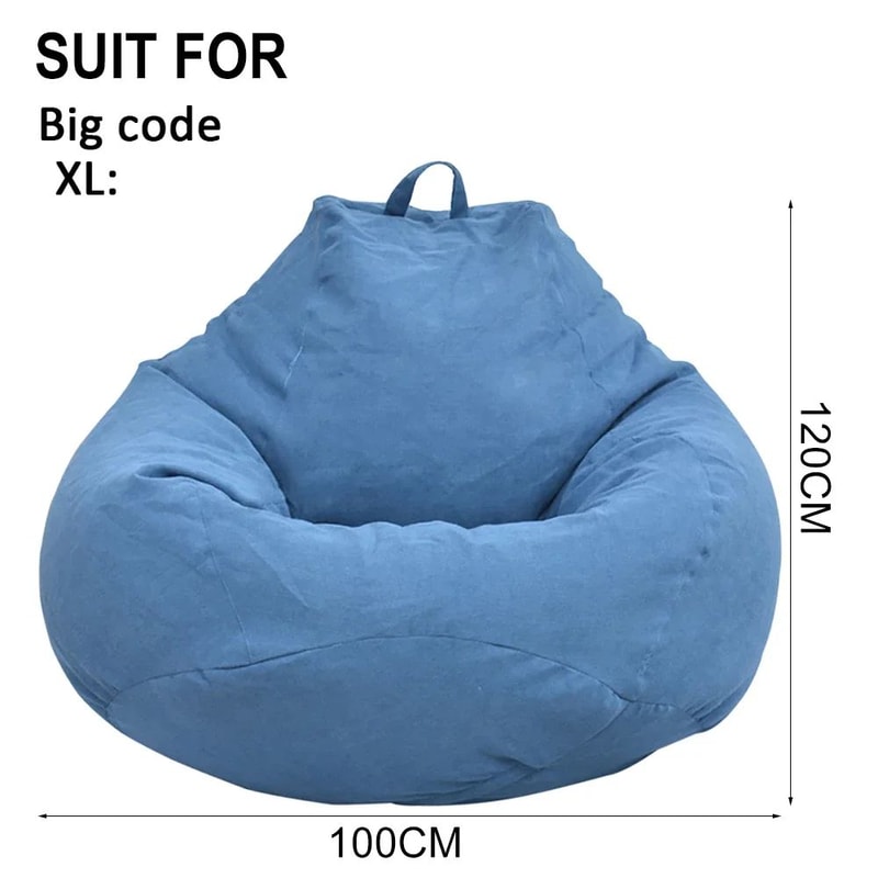 Lazy Sofa Cover Bean Bag Chair Cover Comfortable Floor Lounger Cover 7