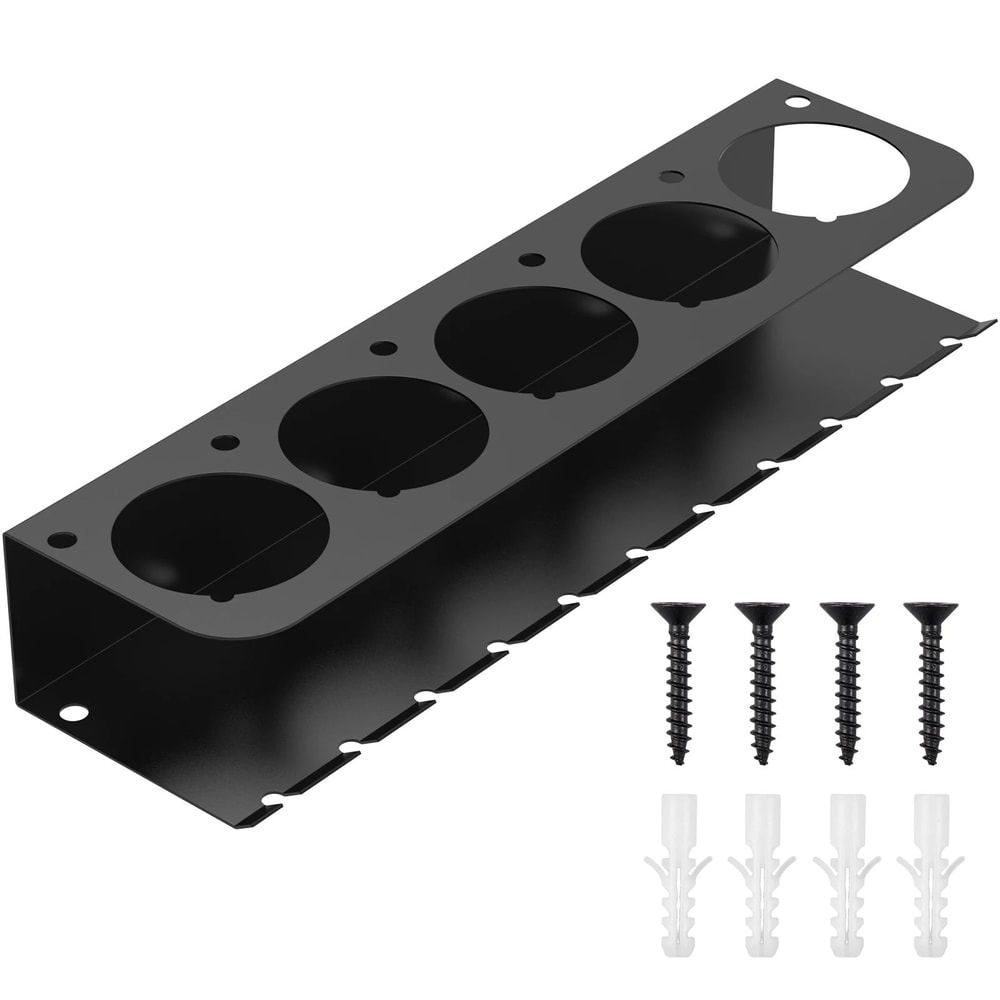 Carbon Steel Aerosol Spray Can Holder Wall Mounted Organizer Rack 6