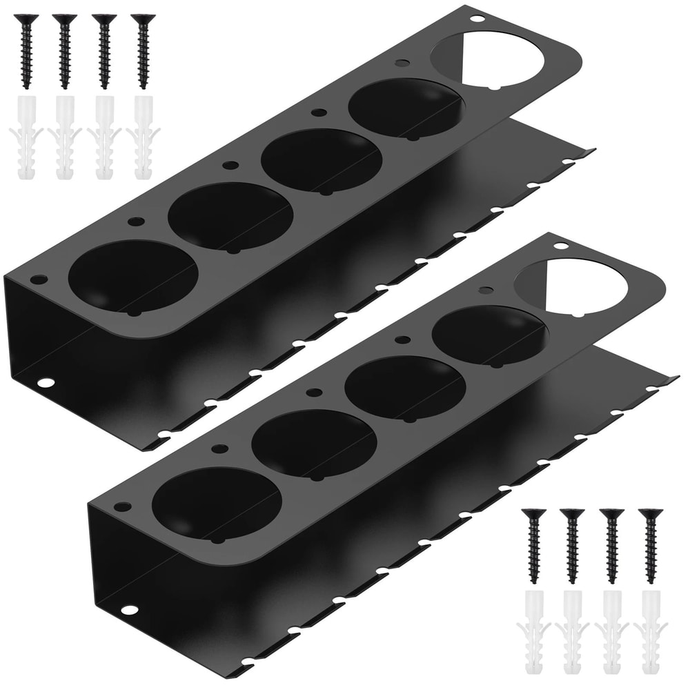 Carbon Steel Aerosol Spray Can Holder Wall Mounted Organizer Rack 7