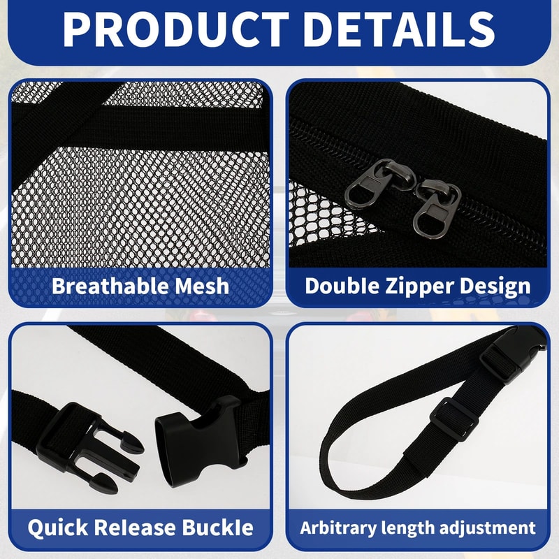 Car Ceiling Storage Net Double Layer SUV Roof Organizer Cargo Mesh Bag 2