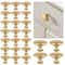 25 Piece Gold Drawer Knob Set Zinc Alloy Cabinet Handle Pulls 0