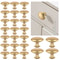 25 Piece Gold Drawer Knob Set Zinc Alloy Cabinet Handle Pulls 0