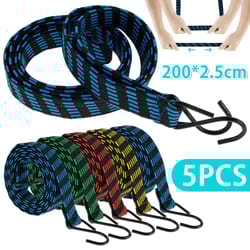 heavy duty bungee cords set elastic luggage straps with hooks