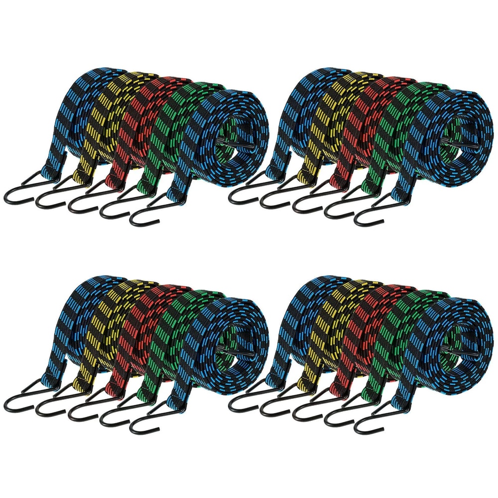 Heavy Duty Bungee Cords Set Elastic Luggage Straps With Hooks 8