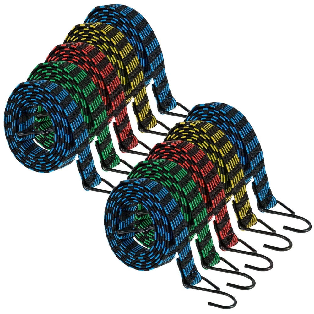Heavy Duty Bungee Cords Set Elastic Luggage Straps With Hooks 9