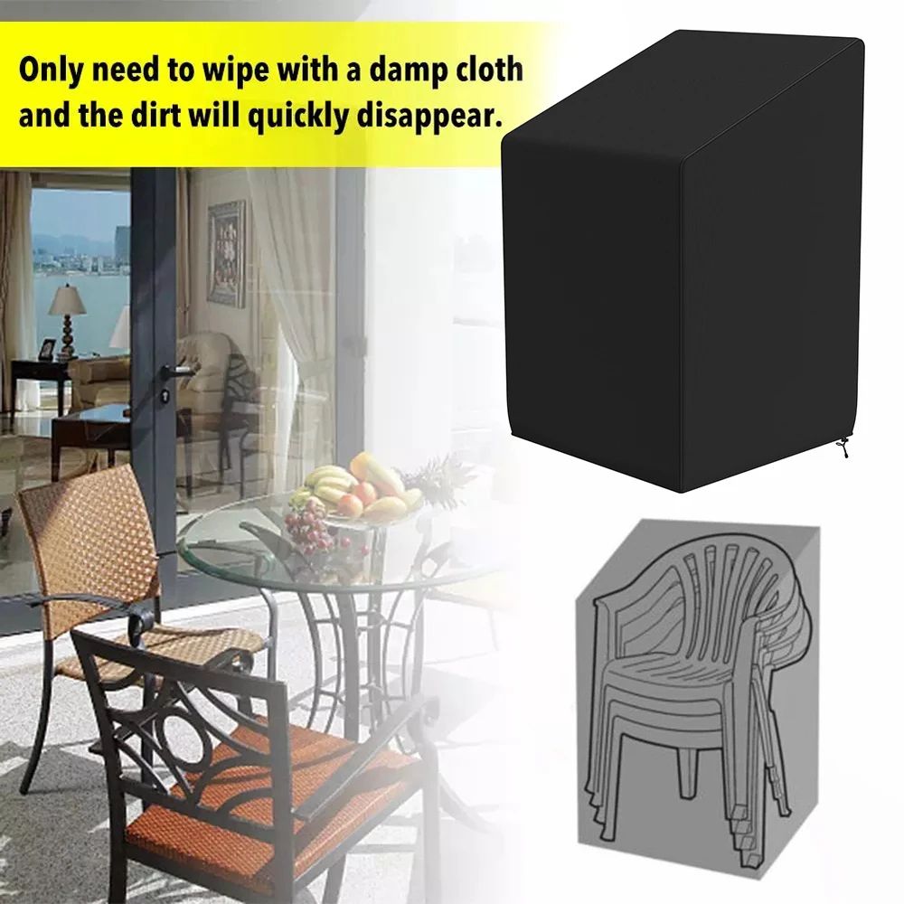 Stacked Patio Chair Cover Waterproof Outdoor Furniture Protector Dust Cover 1