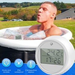 floating pool thermometer digital water temperature monitor with led display