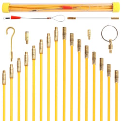 fiberglass wire puller kit cable fishing rod set for electrical installation