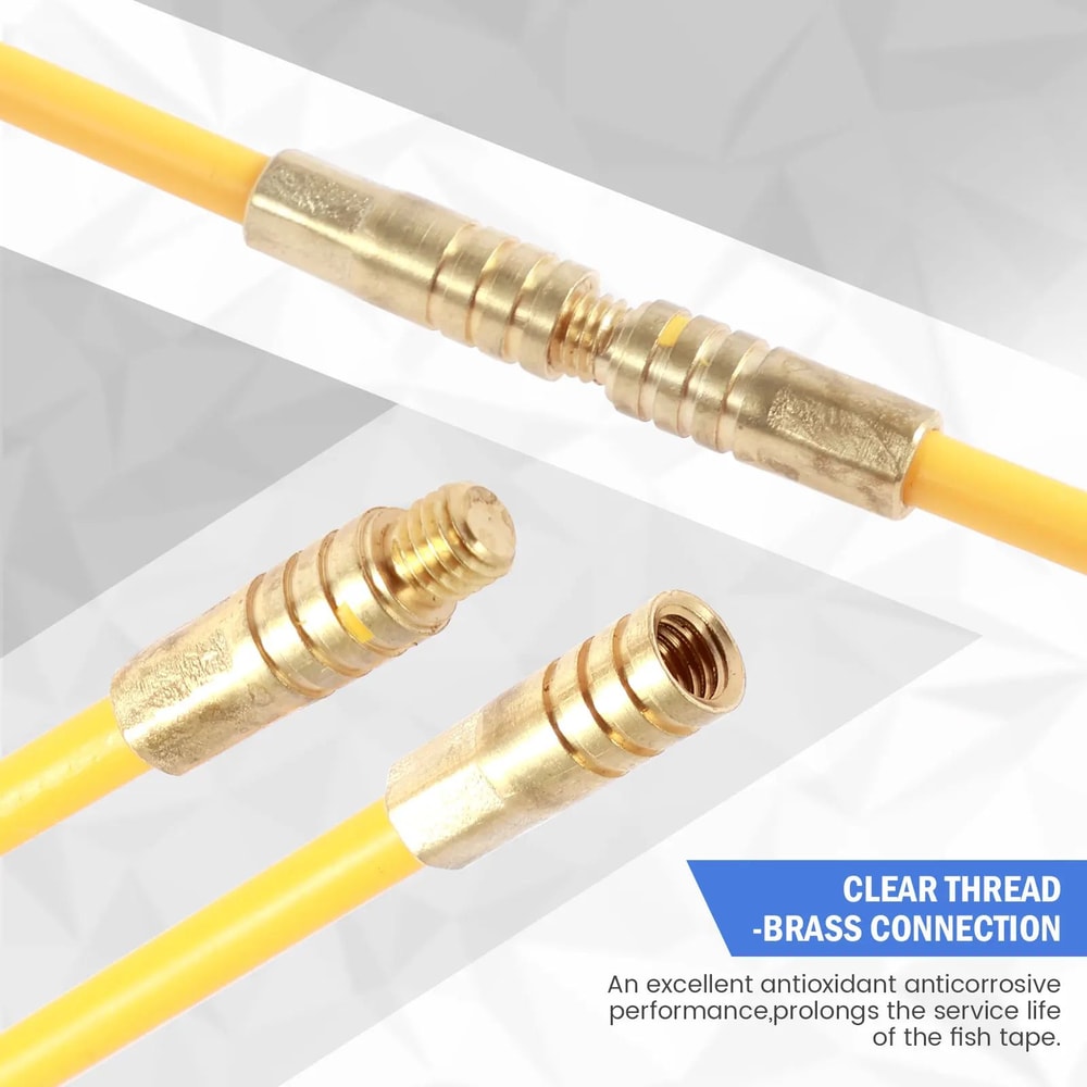 Fiberglass Wire Puller Kit Cable Fishing Rod Set For Electrical Installation 3