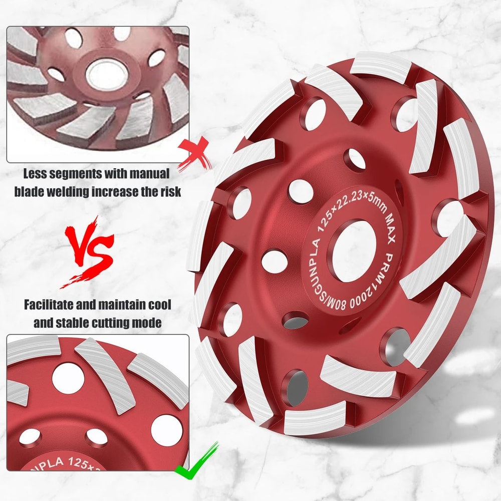 Diamond Grinding Wheel Disc Angle Grinder Cup For Concrete Wood Sanding 3