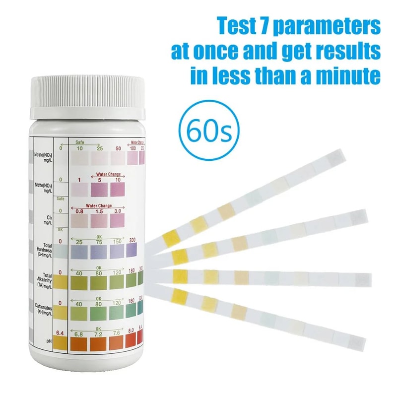 7 In 1 Aquarium Water Test Strips Kit For Accurate Fish Tank Monitoring 1