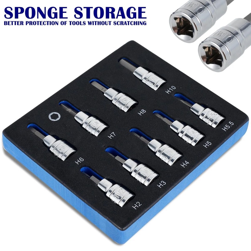 Hex Bit Socket Set 3 8 Drive Allen Key Tool Kit For Precision Repairs 2