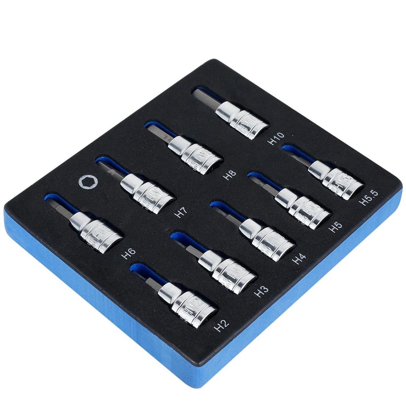 Hex Bit Socket Set 3 8 Drive Allen Key Tool Kit For Precision Repairs 6