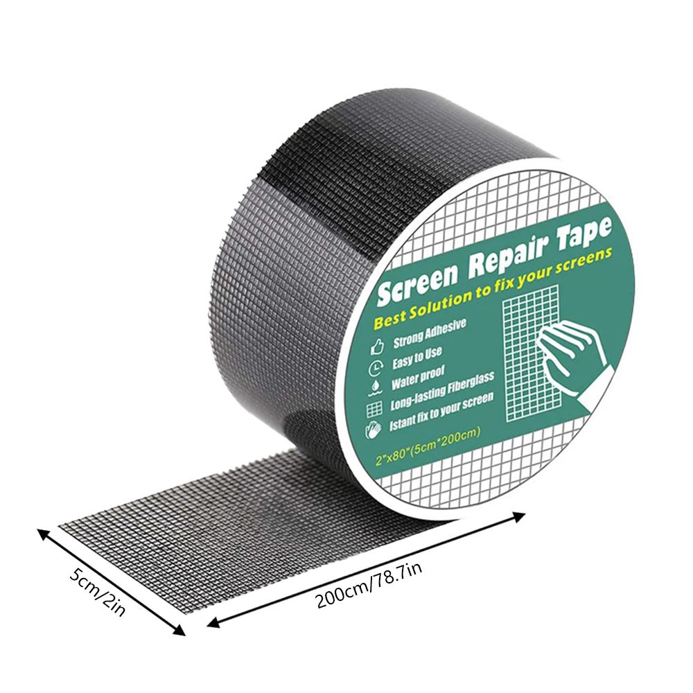 Window Screen Repair Tape Mesh Patch For Easy Door And Screen Fix 5