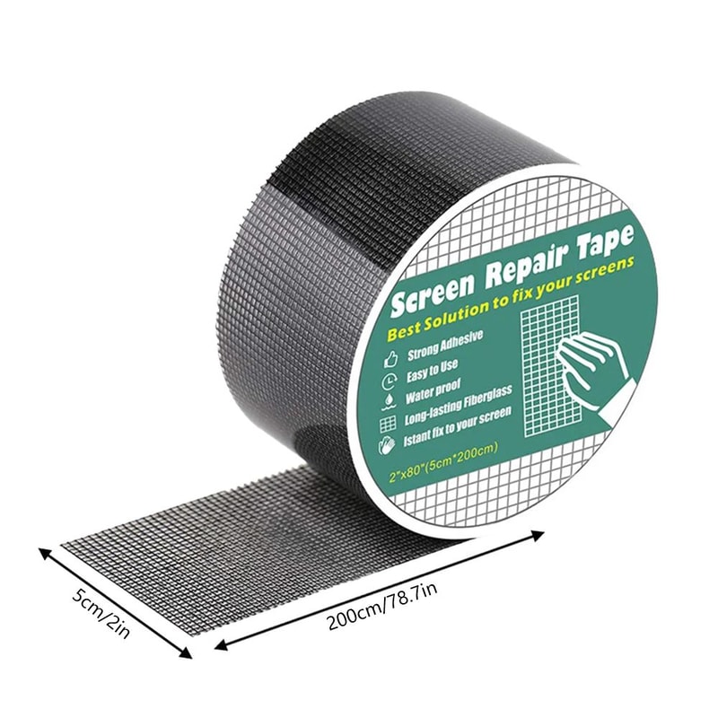 Window Screen Repair Tape Mesh Patch For Easy Door And Screen Fix 5