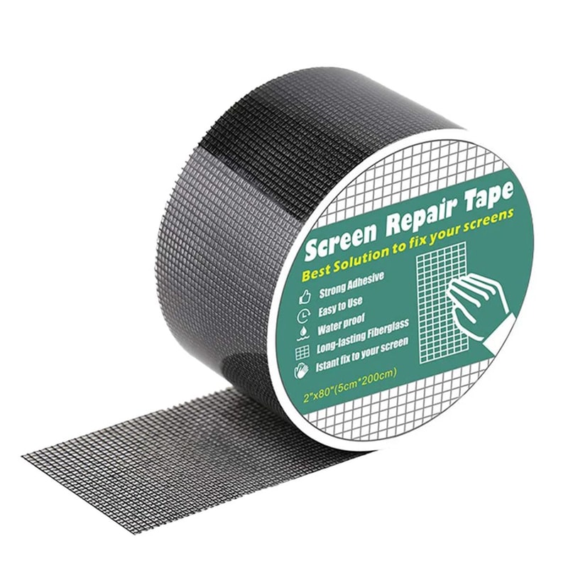 Window Screen Repair Tape Mesh Patch For Easy Door And Screen Fix 7