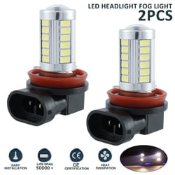 led fog light bulbs h8 h11 6000k bright white car driving lights