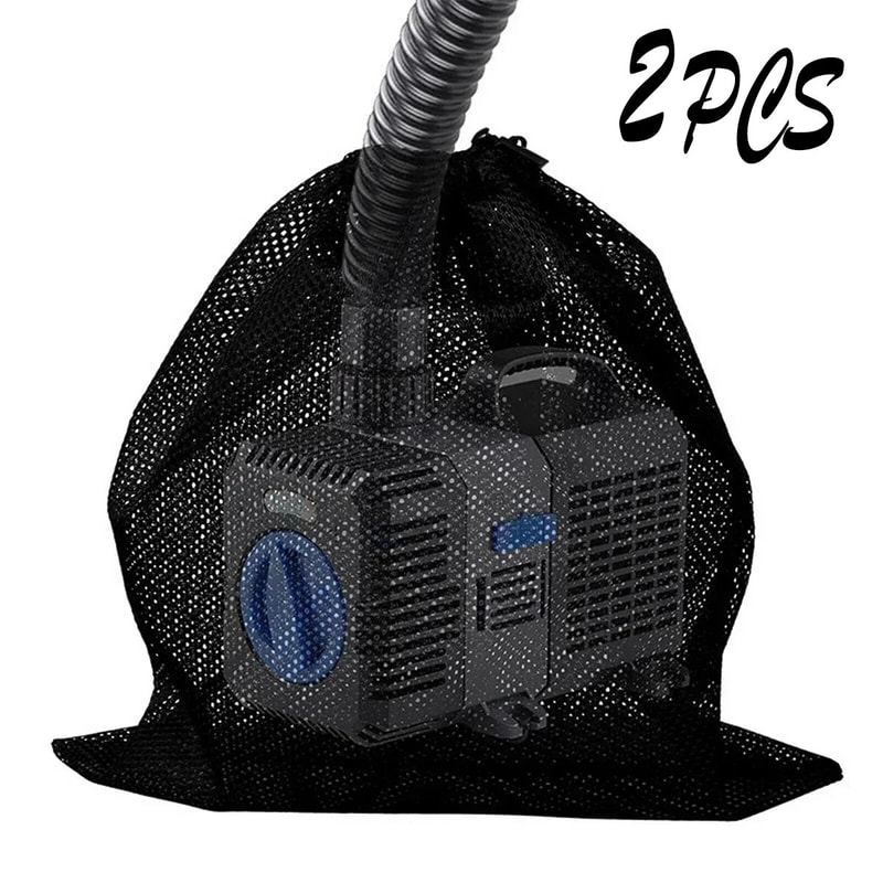 Pond Pump Filter Mesh Bag Anti Clog Protector With Drawstring 0