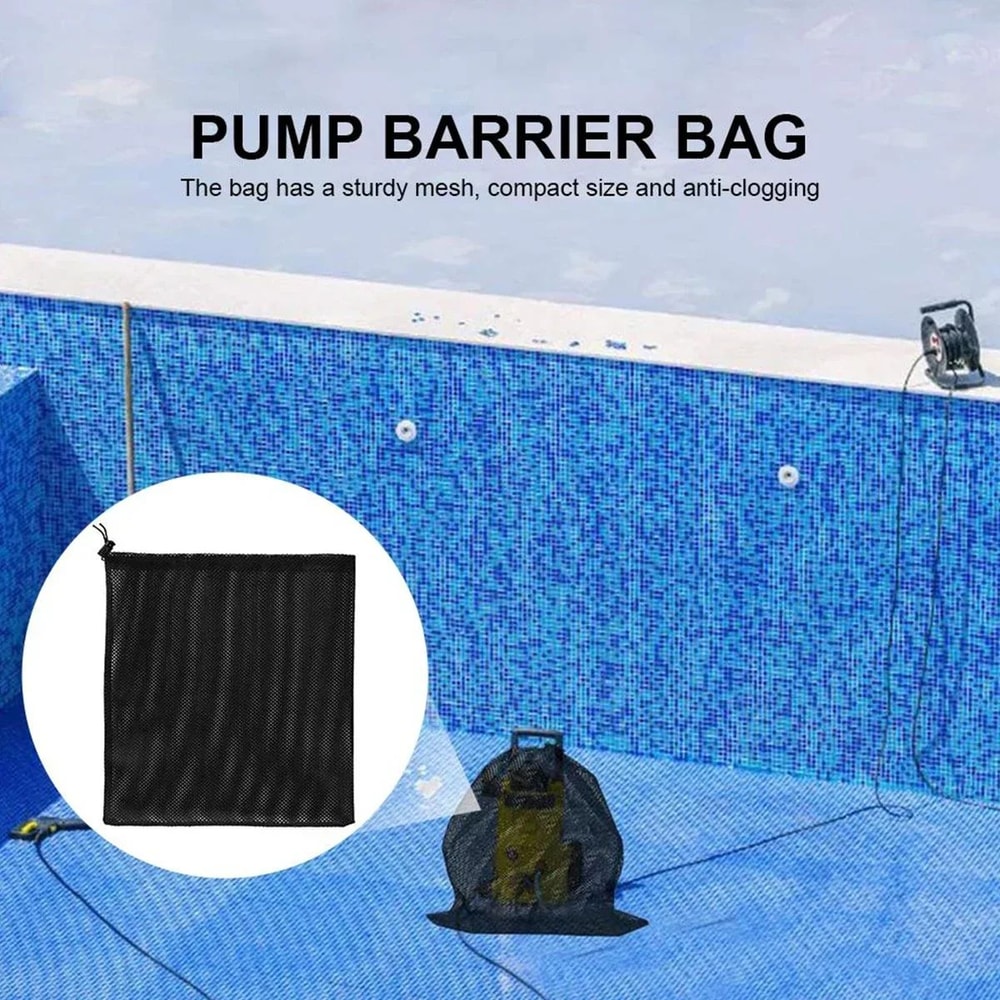 Pond Pump Filter Mesh Bag Anti Clog Protector With Drawstring 1