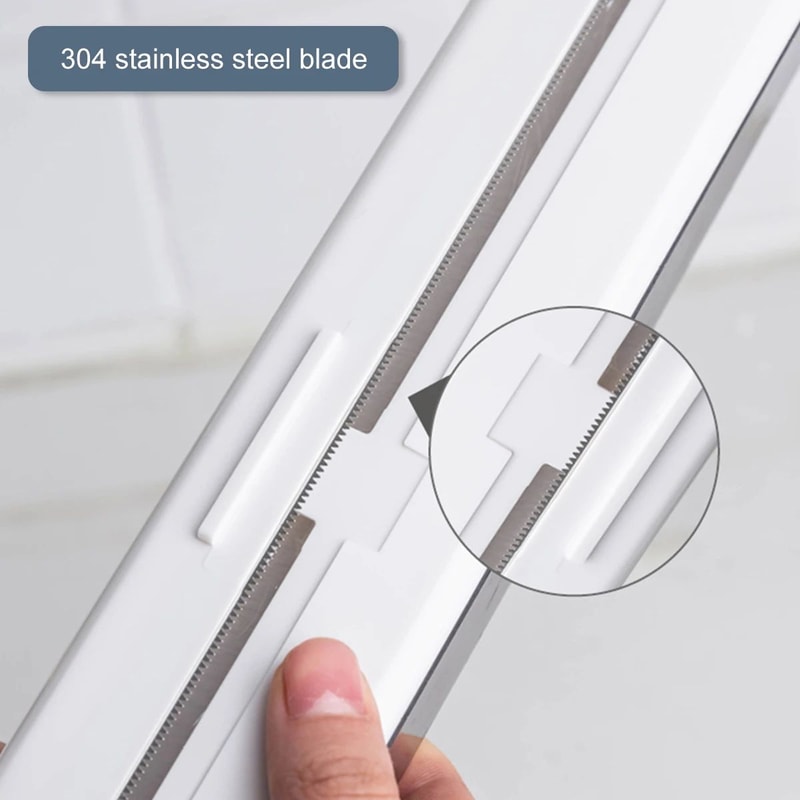 Cling Film Cutter Dispenser With Magnetic Wrap Organizer For Kitchen 3