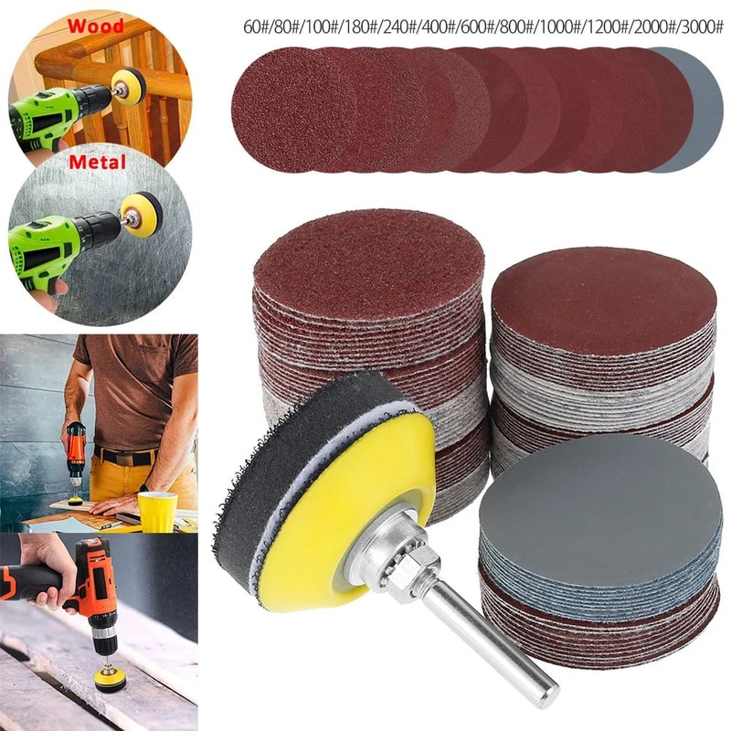 Sandpaper Disc Set For Headlight Restoration And Precision Polishing 6