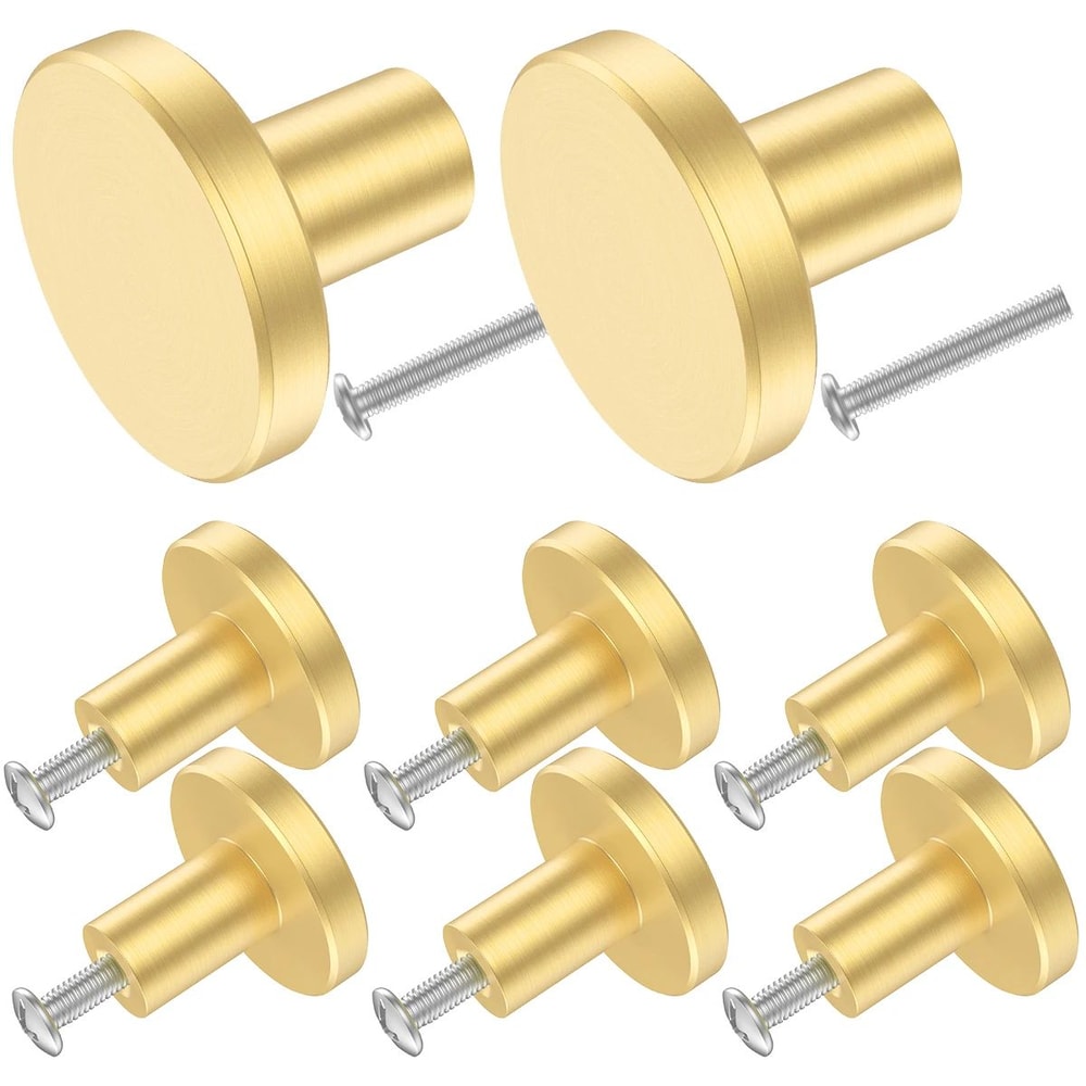 Solid Brass Cabinet Knobs Antique Style Drawer Pull Handles 6