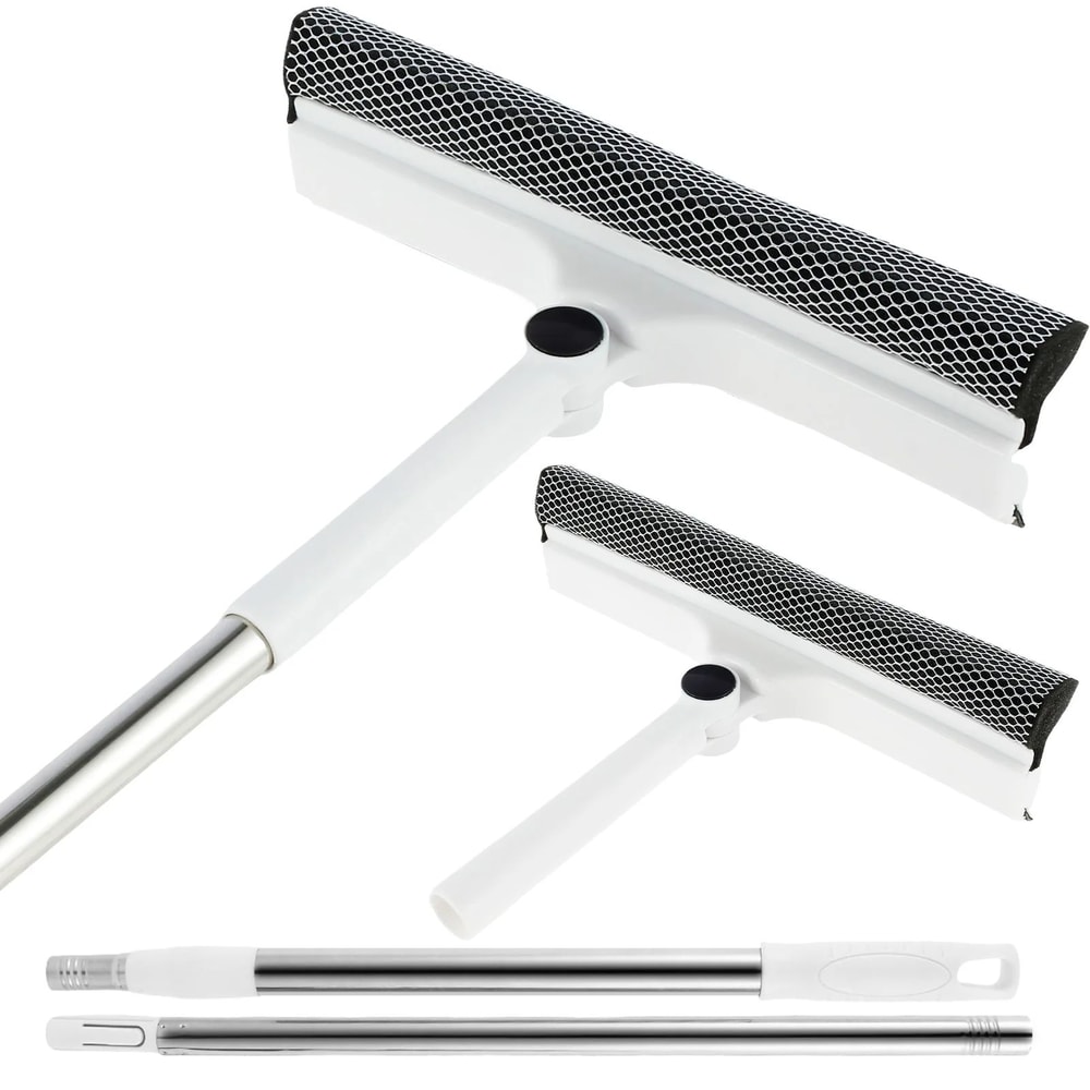Extendable Window Cleaner Squeegee With Sponge For Streak Free Glass 6