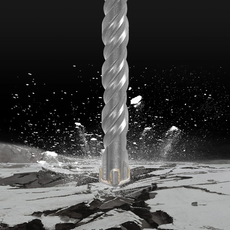 SDS Plus Hammer Drill Bit Set For Concrete Stone And Masonry 1