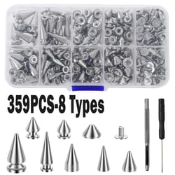 punk studs and spikes kit screwback rivets for leather and diy fashion