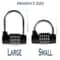 5 Digit Combination Padlock Heavy Duty Zinc Alloy Security Lock 5
