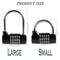 5 Digit Combination Padlock Heavy Duty Zinc Alloy Security Lock 5