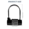 5 Digit Combination Padlock Heavy Duty Zinc Alloy Security Lock 6