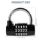 5 Digit Combination Padlock Heavy Duty Zinc Alloy Security Lock 7