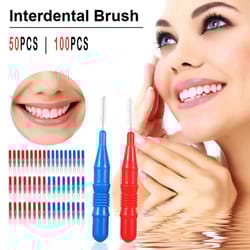 interdental brushes for teeth cleaning soft dental floss picks set