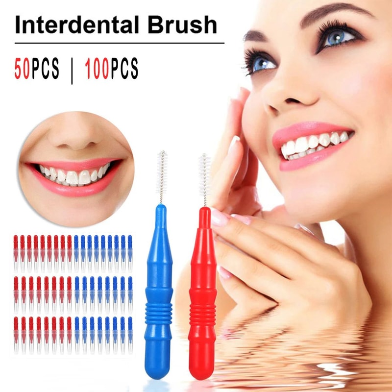 Interdental Brushes For Teeth Cleaning Soft Dental Floss Picks Set 0