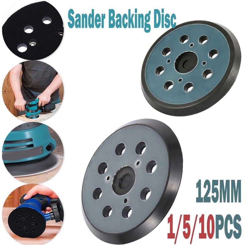 5 Inch Hook Loop Sanding Discs For Orbital Sander Smooth Finish Kit 0