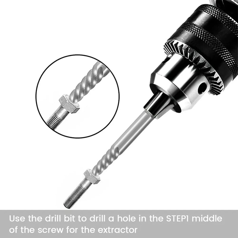 Cobalt Left Hand Drill Bit And Screw Extractor Set For Broken Bolts Removal 5
