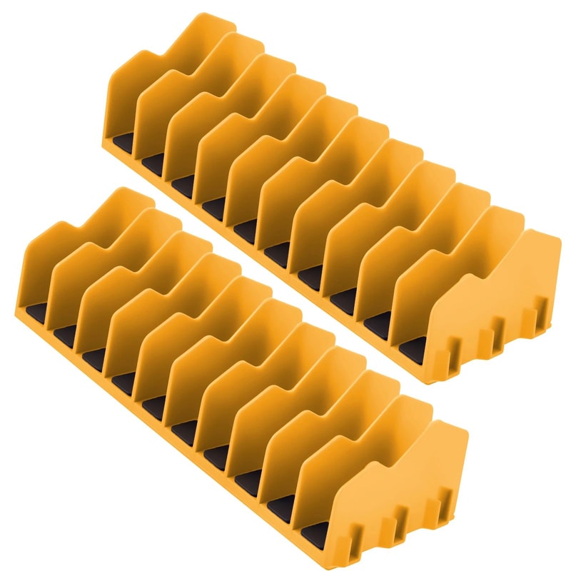 10 Slot Plier Organizer Rack Non Slip Toolbox Storage Holder Set 10