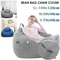 Large Bean Bag Sofa Cover Soft Removable Lazy Seat For Indoor Outdoor Use 0