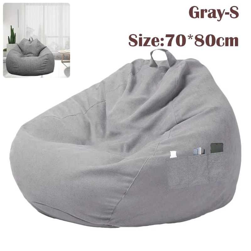 Large Bean Bag Sofa Cover Soft Removable Lazy Seat For Indoor Outdoor Use 9