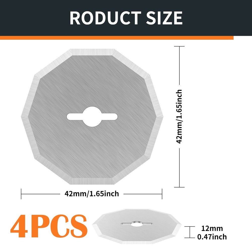 Rotary Blade Replacement For Electric Scissors Tungsten Steel Cutting Discs Set 6