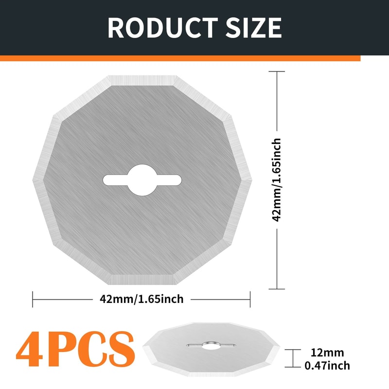 Rotary Blade Replacement For Electric Scissors Tungsten Steel Cutting Discs Set 6