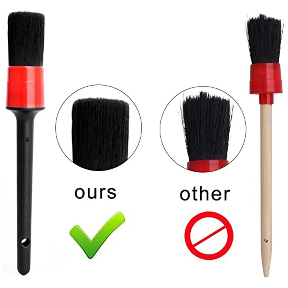 Car Detailing Brush Set Interior Exterior Cleaning Tools For Deep Cleaning 4