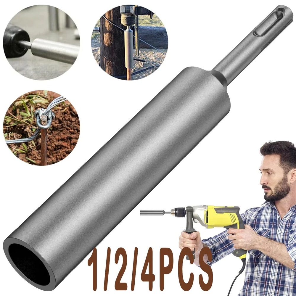 SDS Plus Ground Rod Driver Heavy Duty Drill Attachment For Fast Installation 0