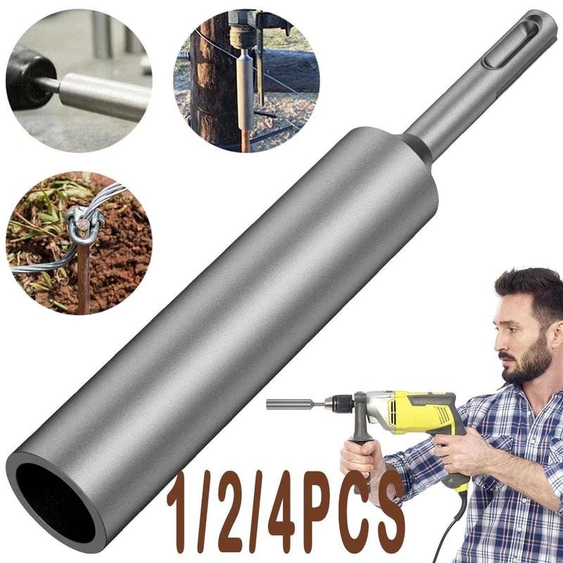 SDS Plus Ground Rod Driver Heavy Duty Drill Attachment For Fast Installation 0