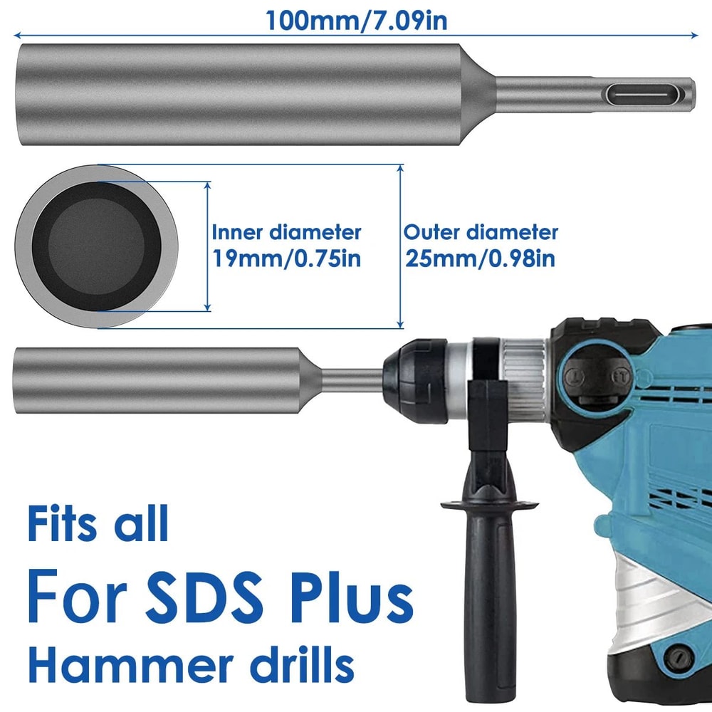 SDS Plus Ground Rod Driver Heavy Duty Drill Attachment For Fast Installation 1