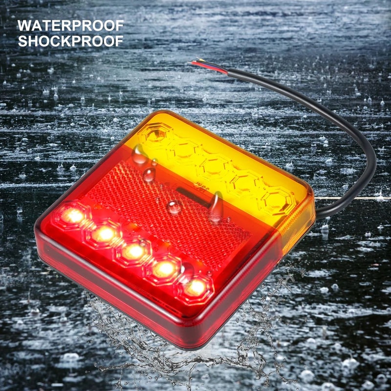 Waterproof LED Trailer Tail Lights Bright Rear Signal Lights For Trucks And Trailers 3
