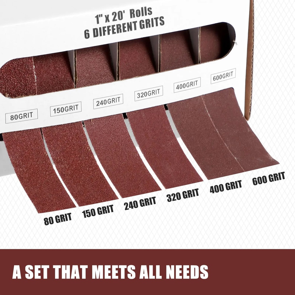 ProFlex Abrasive Sandpaper Roll Kit For Metal And Wood Finishing 2