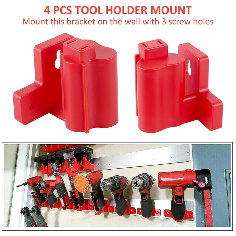 ProMount Power Tool Holder Rack For Drill And Battery Storage 0