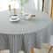 Nordic Elegance Round Tablecloth Cotton Linen Dining Cover 3
